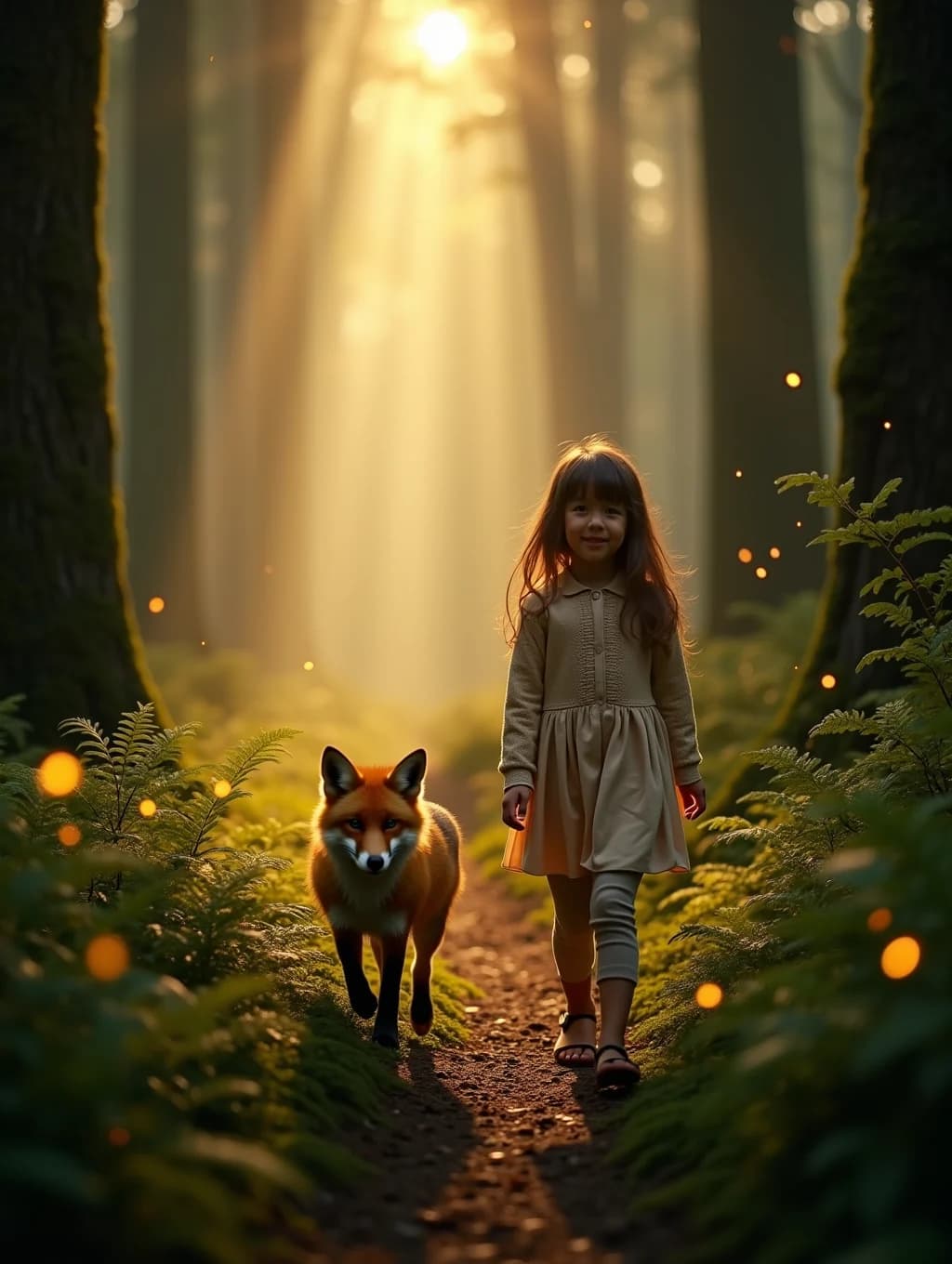 A page from the book: the child and the fairy-tale character