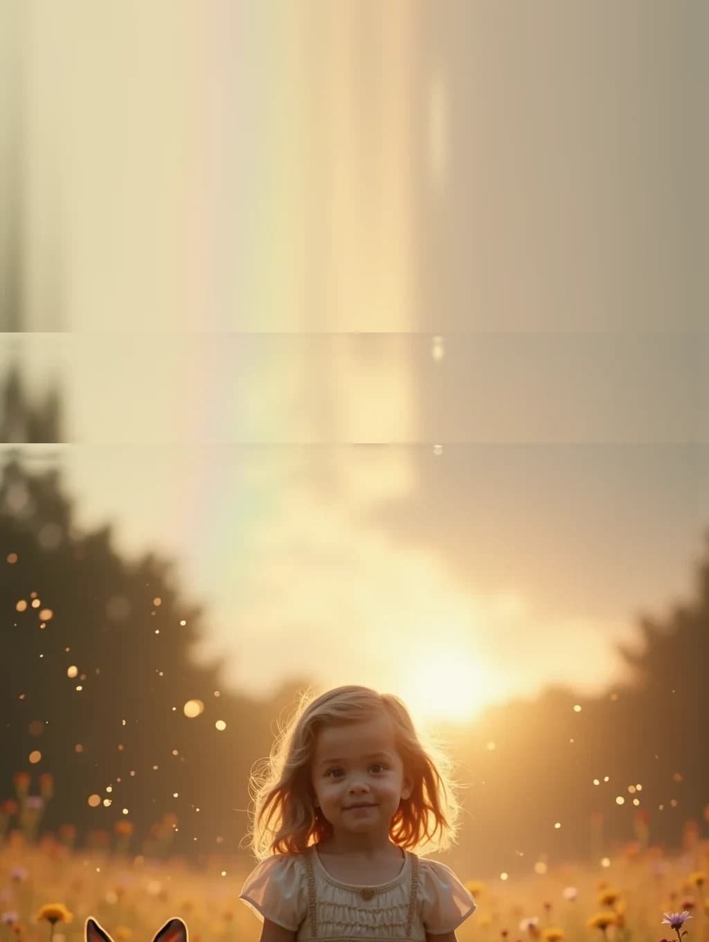 A page from the book: the child and the fairy-tale character