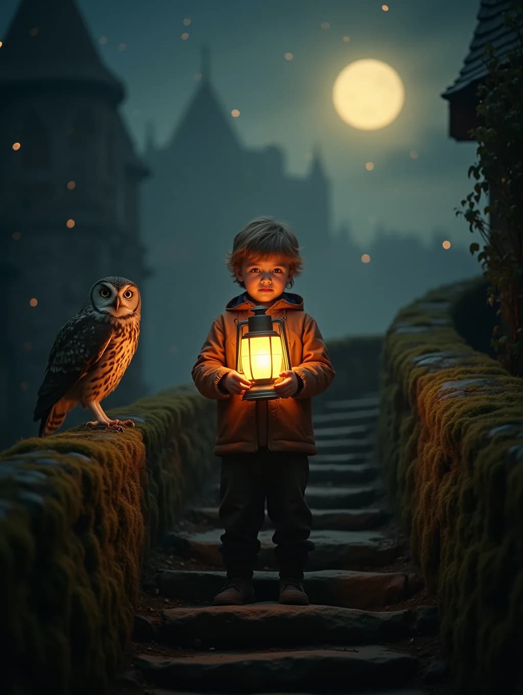 A page from the book: the child and the fairy-tale character